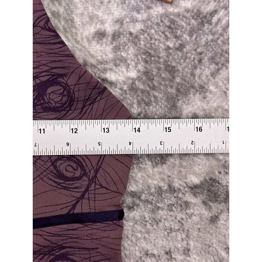 Lululemon Tank Top 6 Womens Purple Leaf Logo Racerback Athletic